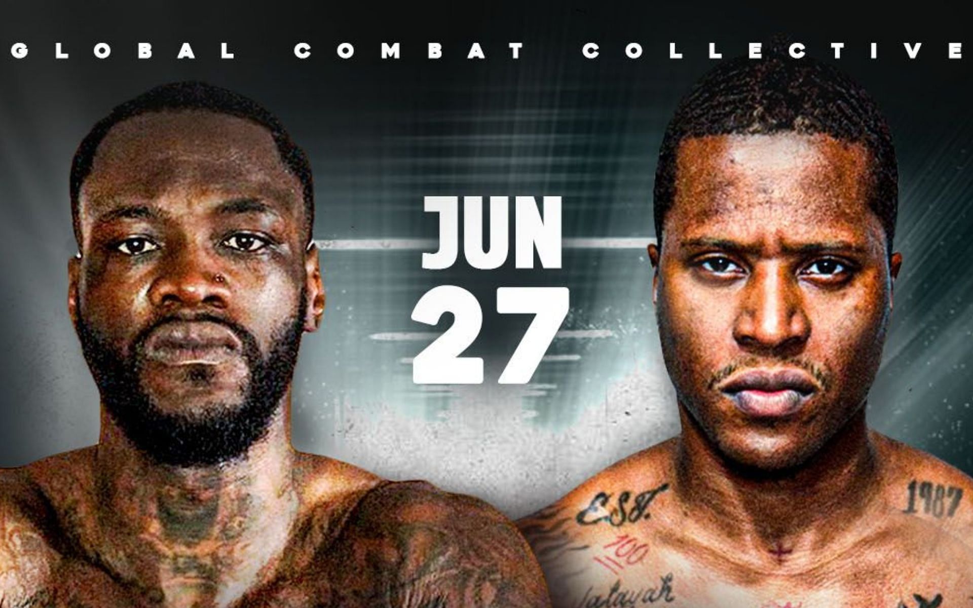 Deontay Wilder (left) took on Tyrrell Herndon (right). [Image courtesy: @globalcombatcollective on Instagram]