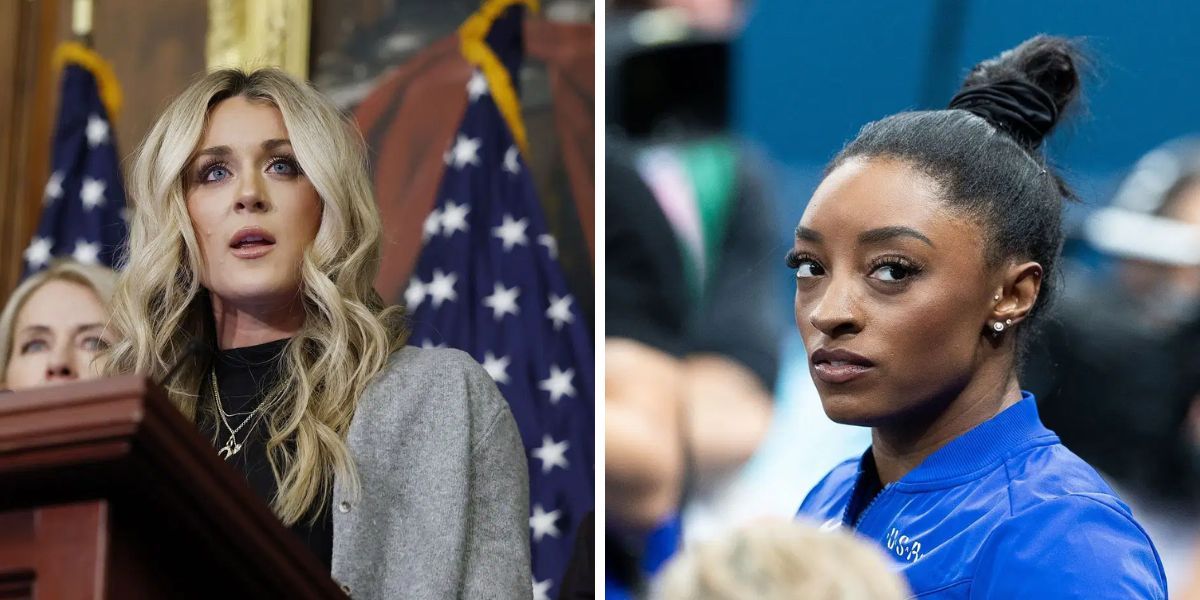 "Initially supported this idea" - Riley Gaines voices opinion on Simone Biles' take on transgender athletes' participation in women's sports