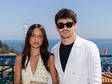 Charles Leclerc’s girlfriend Alexandra Saint-Mleux shows off matcha green yoga outfit with a 4-word message