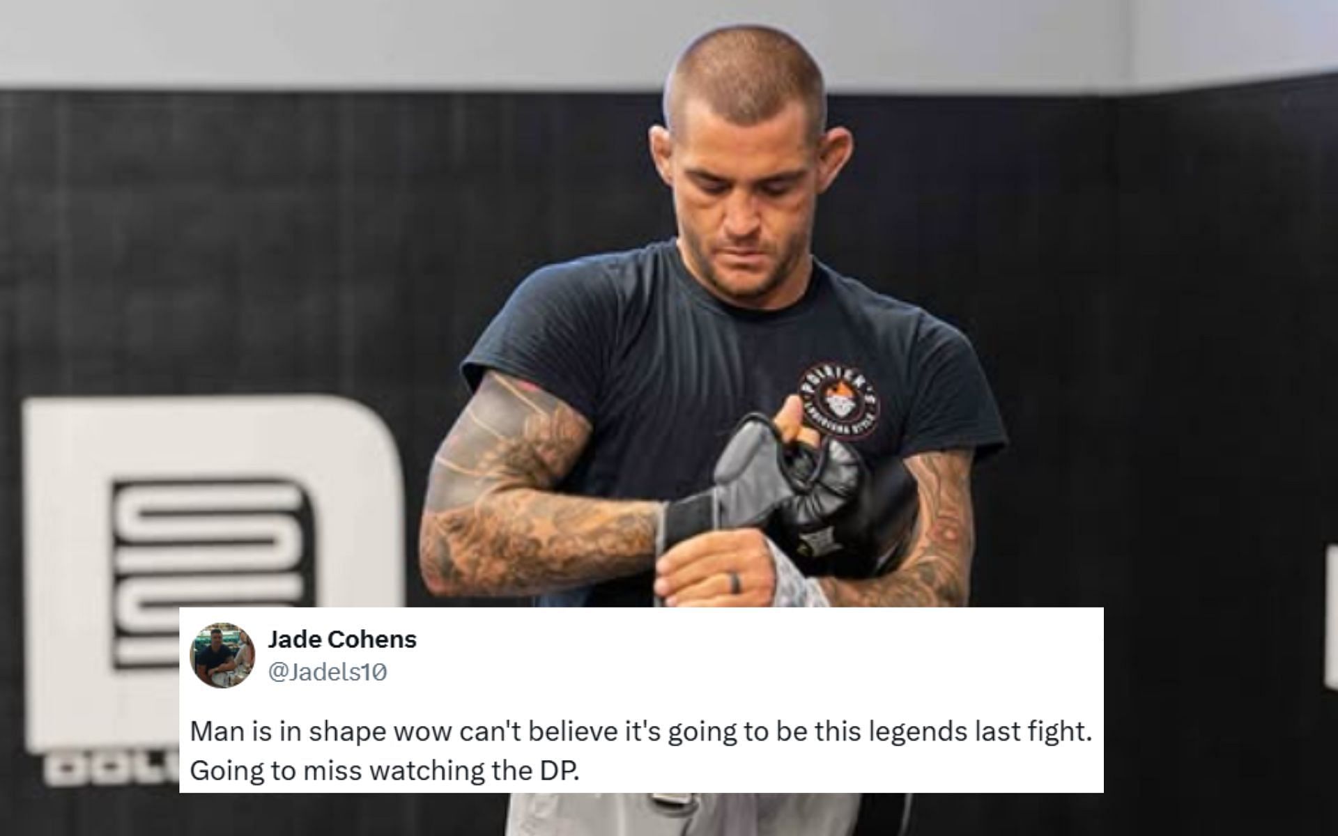 Dustin Poirier is readying himself for his final walk to the UFC octagon. [Image courtesy: @dustinpoirrier on Instagram]