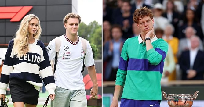 Mick Schumacher’s ex girlfriend Laila Hasanovic spotted in Jannik Sinner’s player box weeks after being seen with Italian star