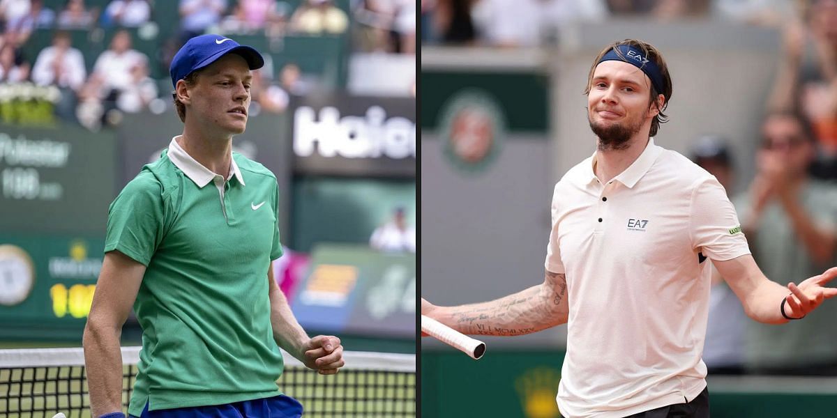 Jannik Sinner vs Alexander Bublik is one of the second-round matches at the Terra Wortmann Open 2025. (Photos: Getty)