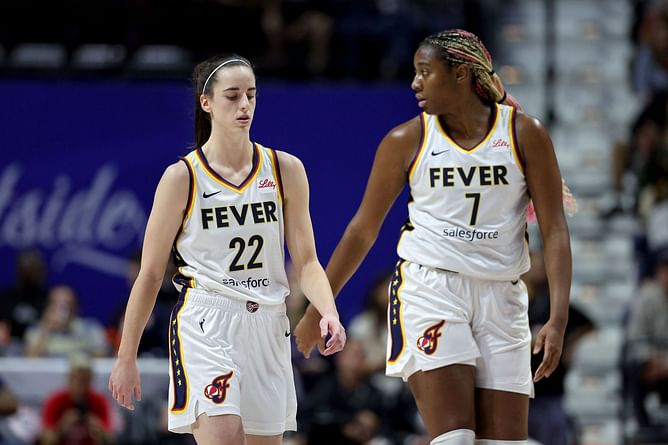 "Can’t do it without CC commanding double teams" - Fans react to Aliyah Boston's steep drop off in stats in absence of Caitlin Clark