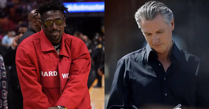 "I had sex with your wife": Antonio Brown makes wild statement to Gavin Newsom after California Governor plans to sue Trump Administration