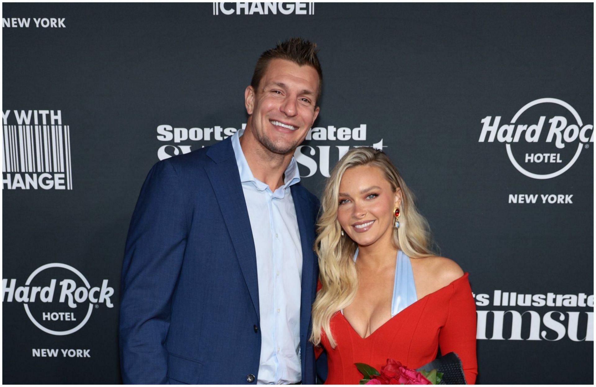  Rob Gronkowski joins girlfriend Camille Kostek