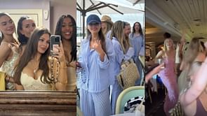 In Photos: Leon Draisaitl's fiancee Celeste enjoys Warren Foegele's bride-to-be Alexandra's bachelorette in full swing