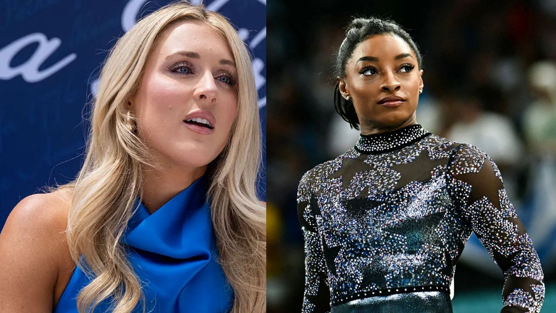 Riley Gaines responds to the backlash faced by Simone Biles [Image Source : Getty] 