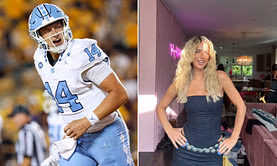 UNC QB Max Johnson's GF Adrienne Davis drops her transition clip in stylish outfit to attend 2025 CMA fest with friends