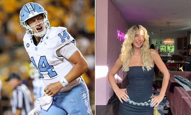 UNC QB Max Johnson's GF Adrienne Davis drops her transition clip in stylish outfit to attend 2025 CMA fest with friends