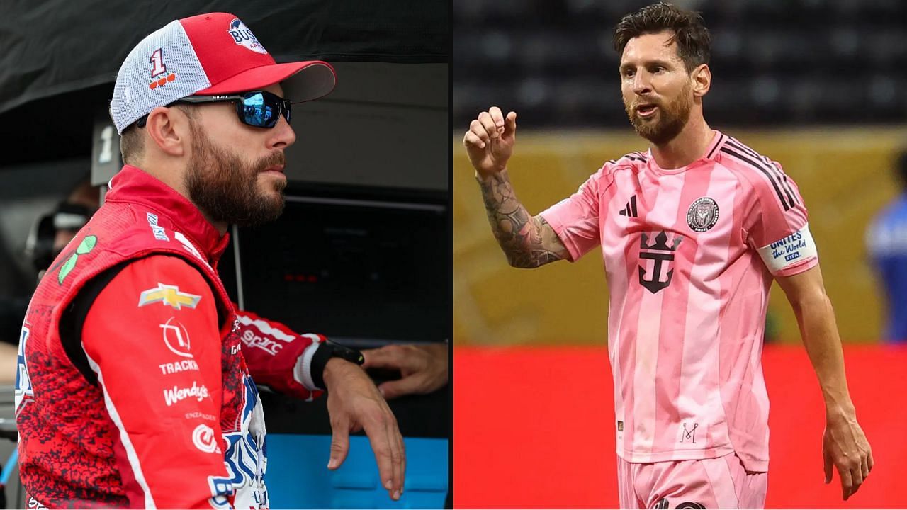 Ross Chastain (left) and Lionel Messi (right). Source: IMAGN