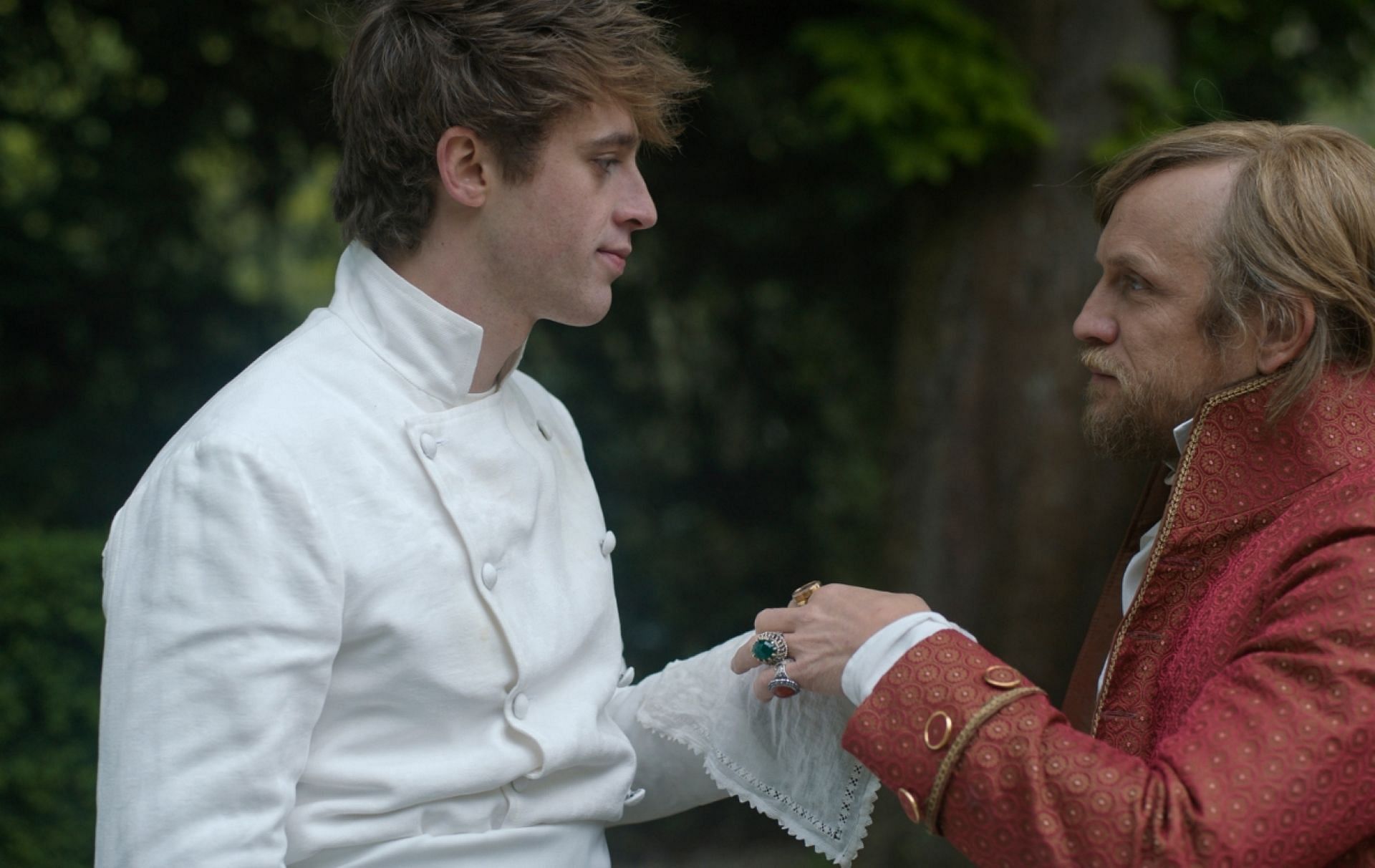 Antonin Car&ecirc;me and Talleyrand in Car&ecirc;me episode 8 (Image via Apple TV+)
