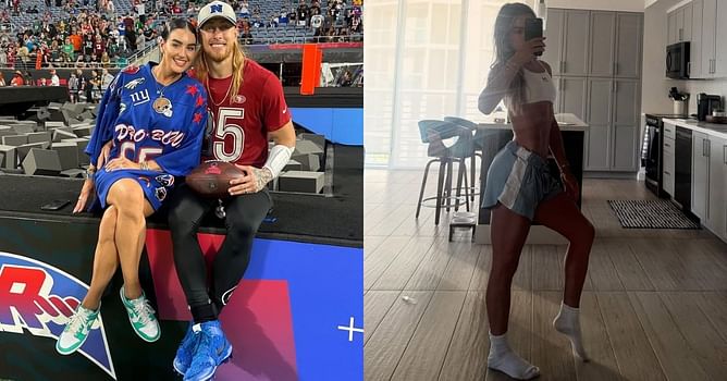 George Kittle's wife Claire drops 2-word reaction on Hanna Cavinder’s chic “solo summa” look