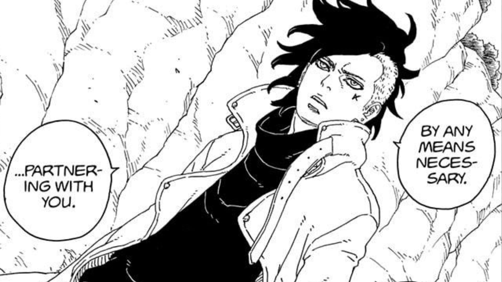Kawaki as seen in the manga (Image via Shueisha)