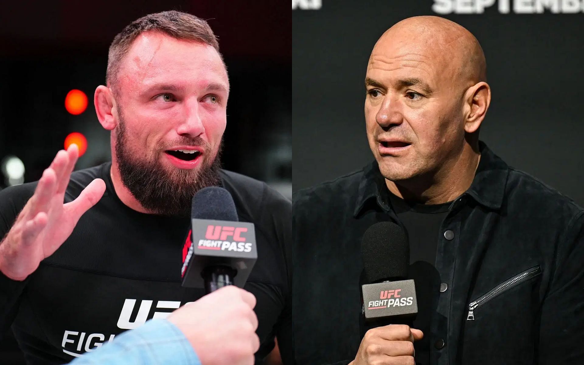 Craig Jones (left) takes aim at Dana White (right) and the UFC following recent grappling show [Images courtesy: Getty Images]