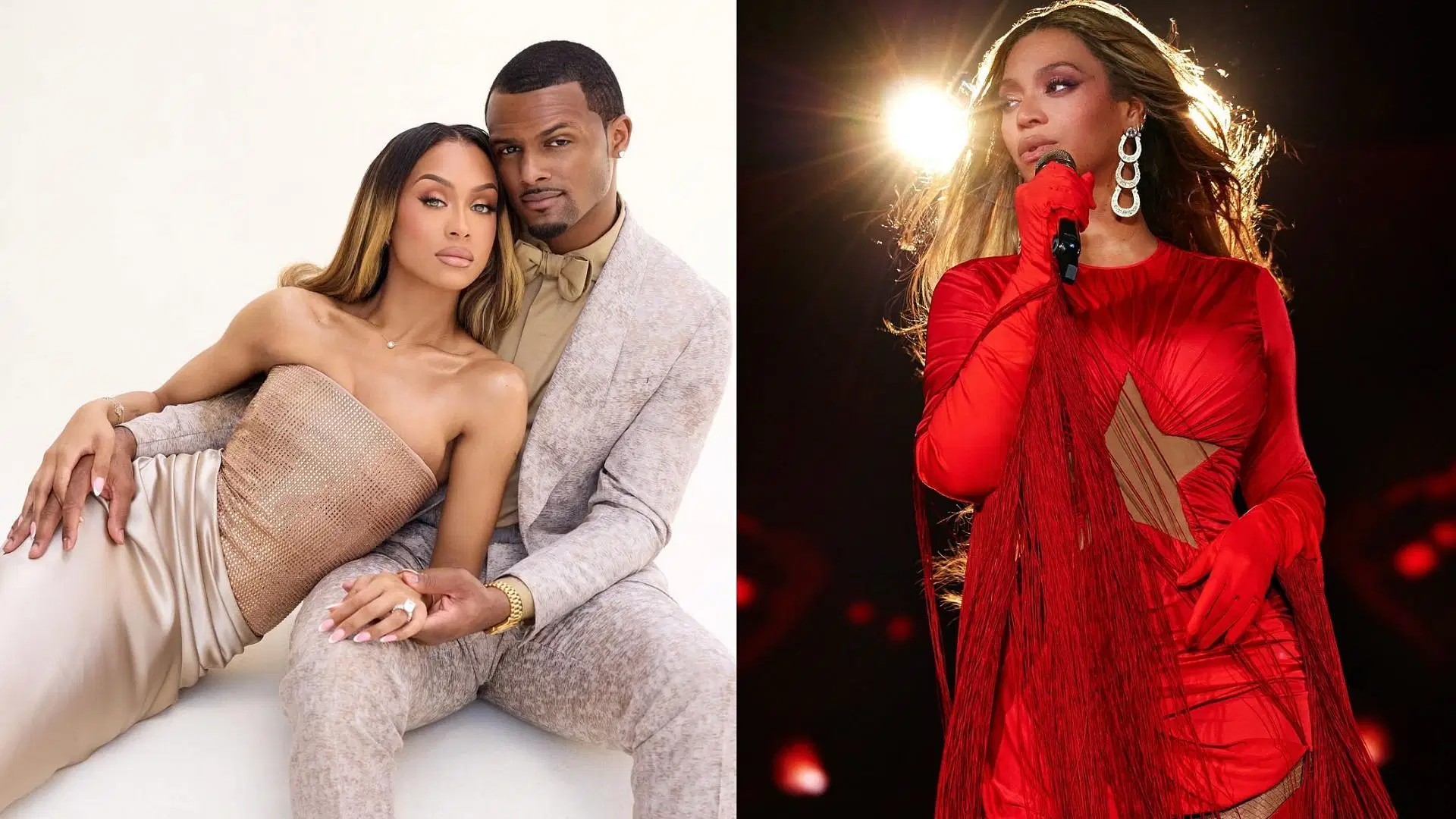 Deshaun Watson&rsquo;s fianc&eacute;e Jilly Anais and Beyonc&eacute; (IG)