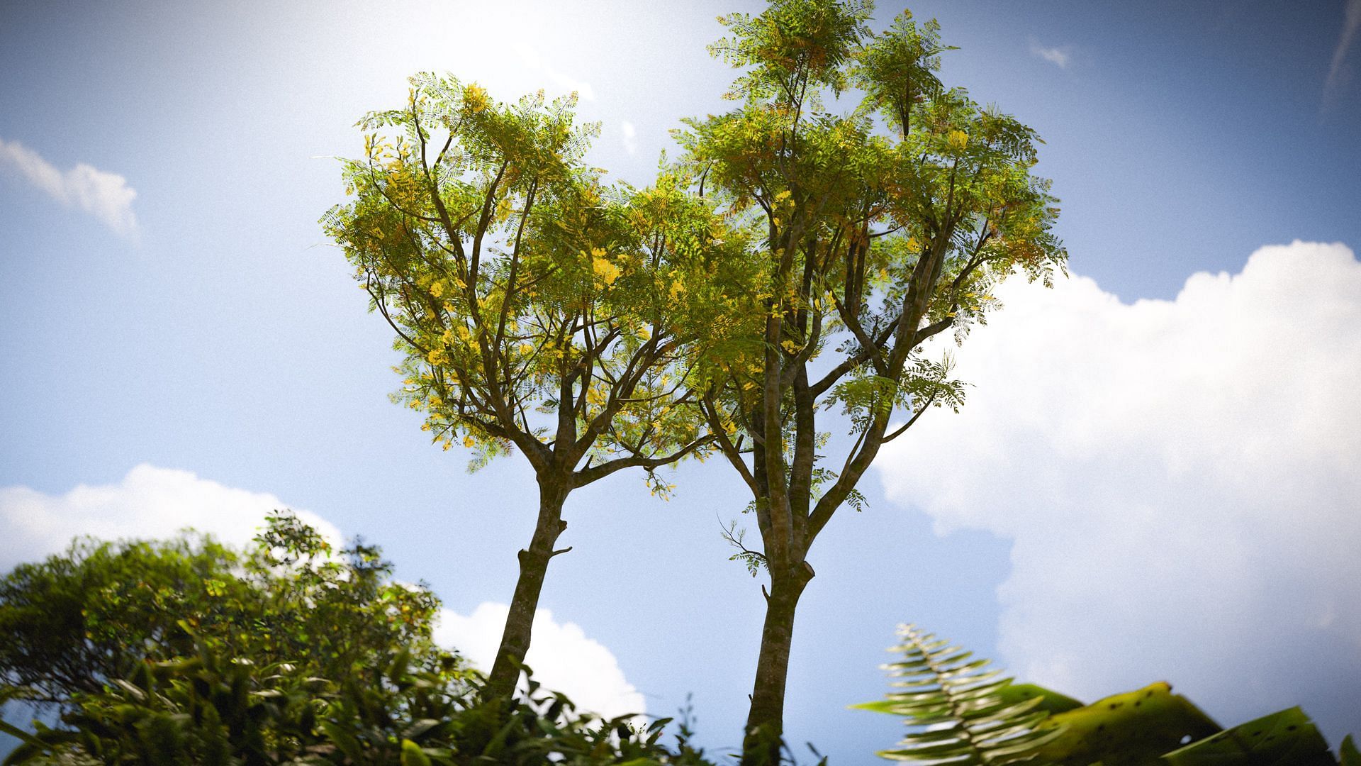 New trees added to Rust jungle biome (Image via Facepunch Studios)