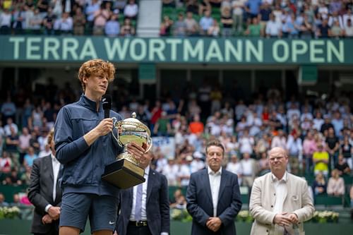 Jannik Sinner at the Terra Wortmann Open 2024. (Photo: Getty)