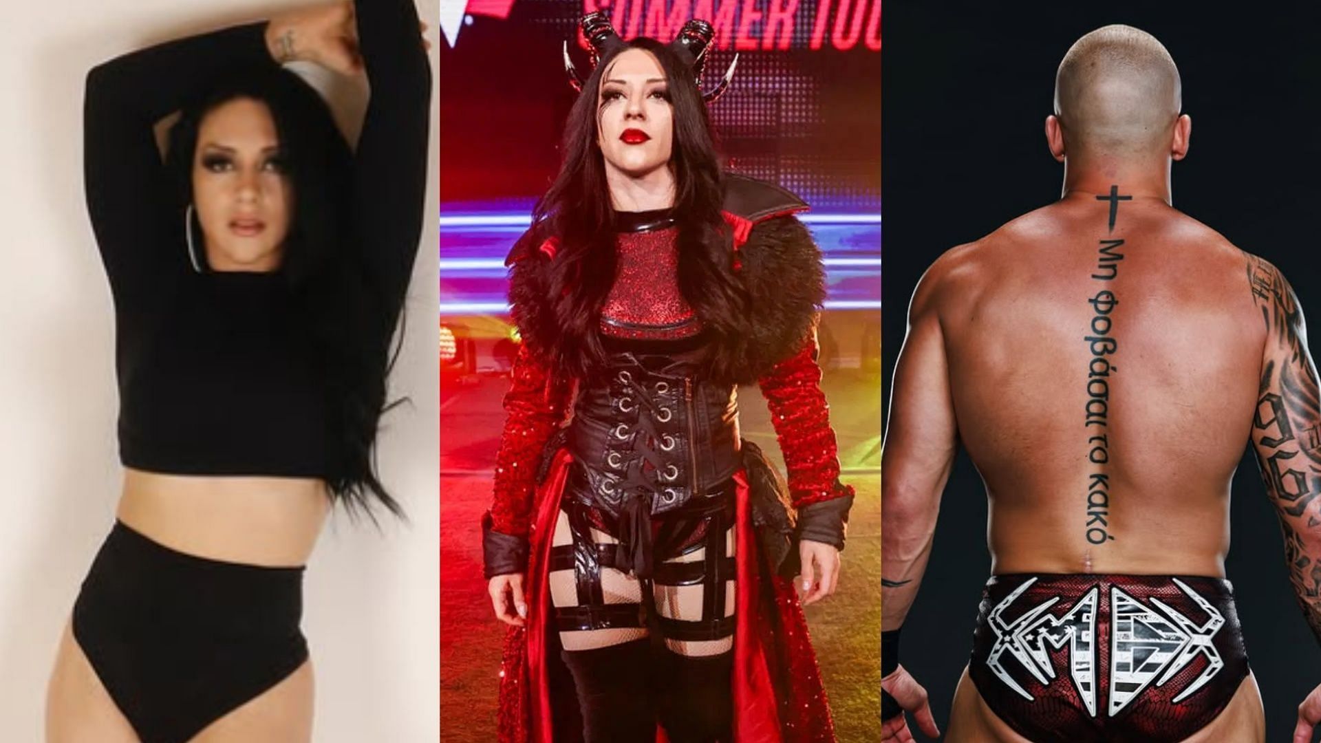 Stephanie Vaquer (left,center) Myles Borne (right) [Image Credits: wwe.com/Star