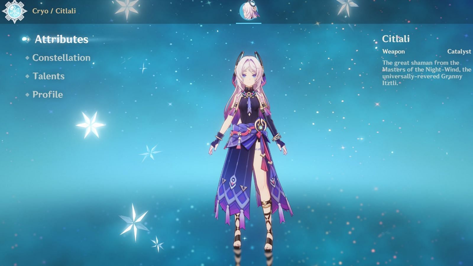 Screen shot of Citlyi (image via Hoyoverse)