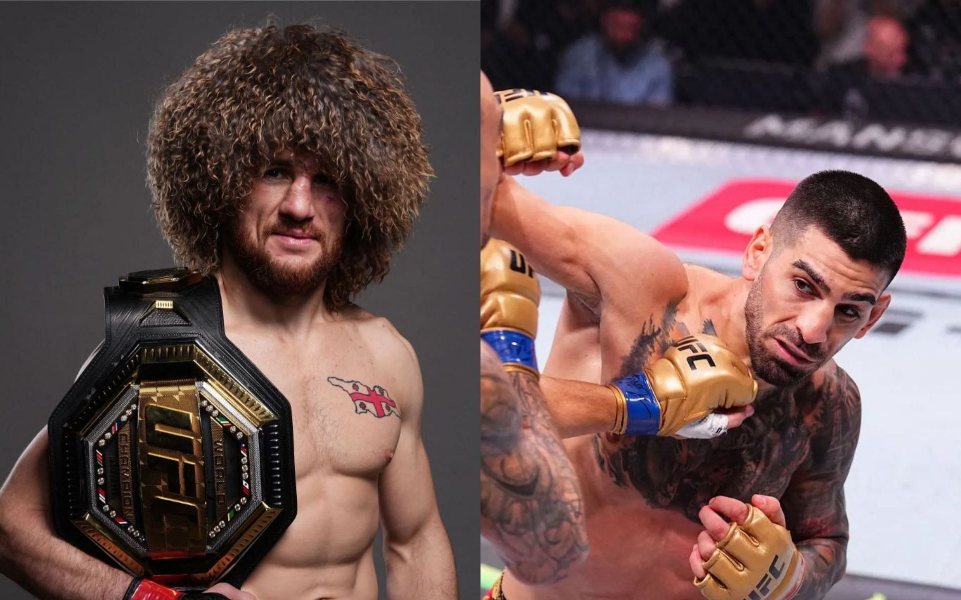 Merab Dvalishvili (left), back in 2024, said he