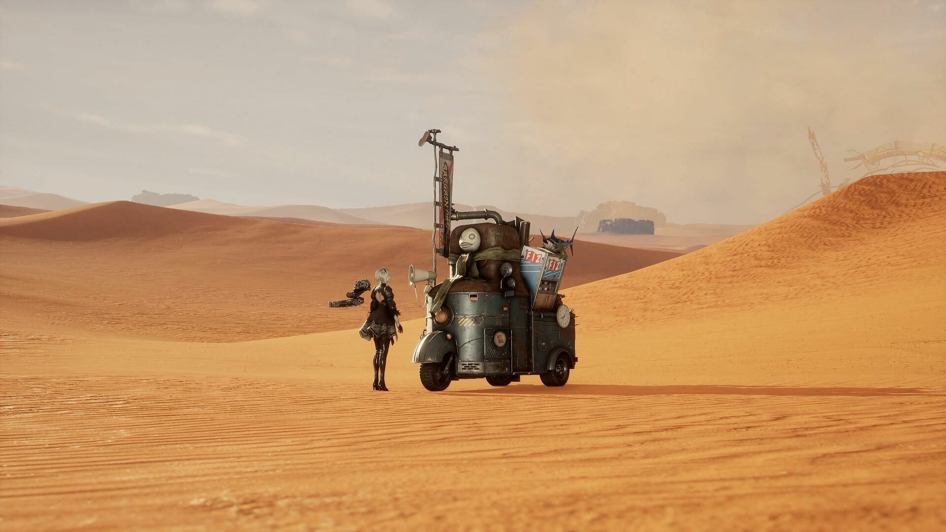 This guide will help you to locate Emil&rsquo;s Shop in Stellar Blade (Image via PlayStation Publishing LLC)