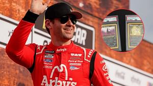 Cody Ware shows off his brand new addition of rare Pokemon cards