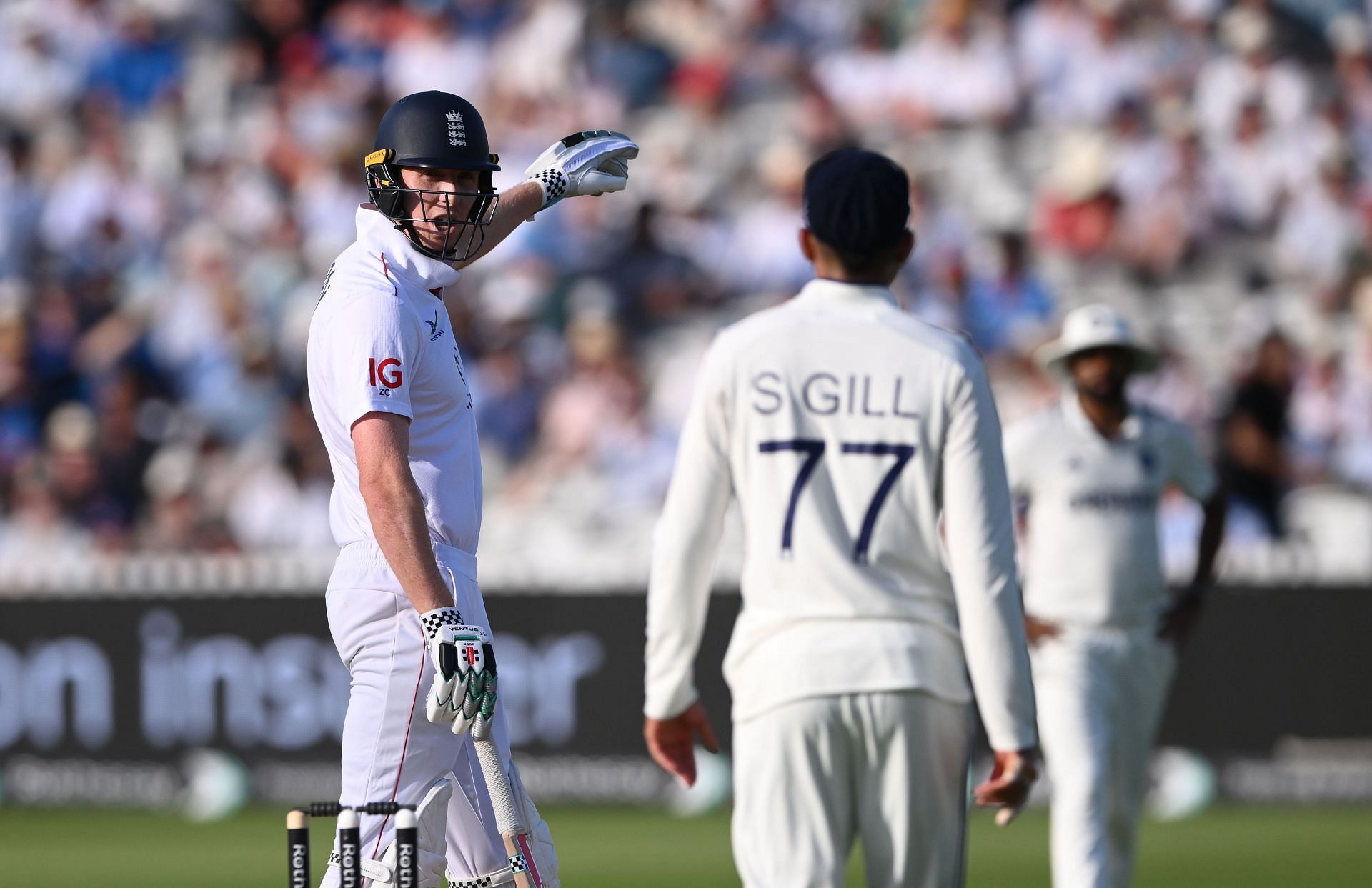Shubman Gill was highly animated on the field in the Lord&#039;s Test [Credit: Getty]