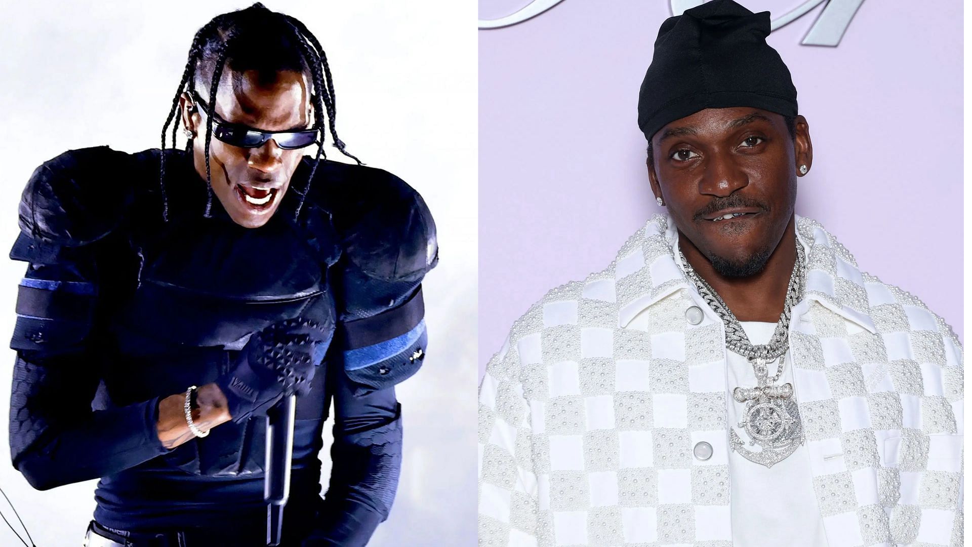 From L to R: Travis Scott and Pusha T (Image via Getty Images)