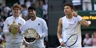 ATP Rankings update after Wimbledon: Champion & No. 1 Jannik Sinner extends his lead over runner-up Carlos Alcaraz, Ben Shelton attains a new high