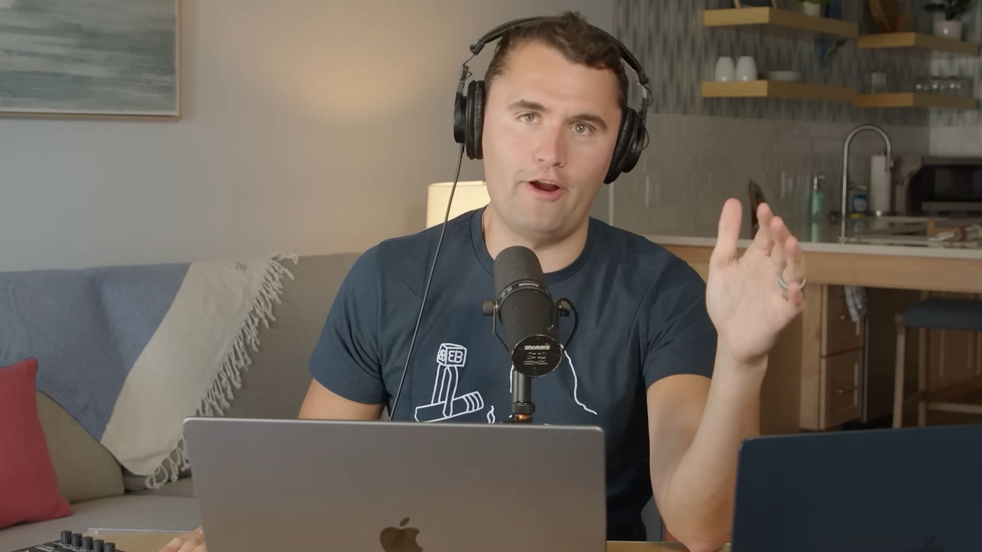 Charlie Kirk reacting on Andy Byron