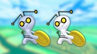 Gimmighoul and its shiny variant (Image via The Pokemon Company)