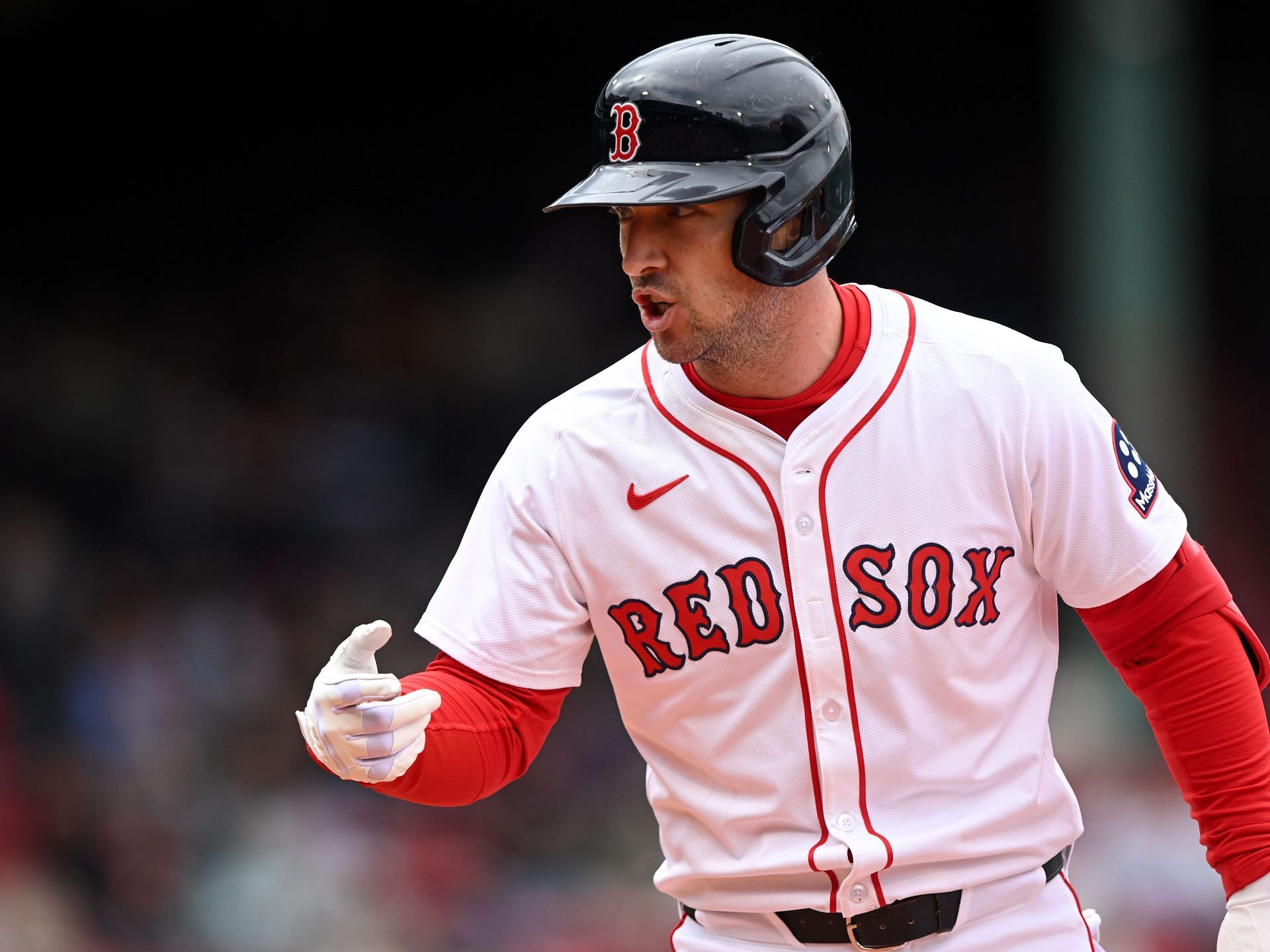 Alex Bremgan in action for the Boston Red Sox against the Baltimore Orioles - Game One - Source: Getty