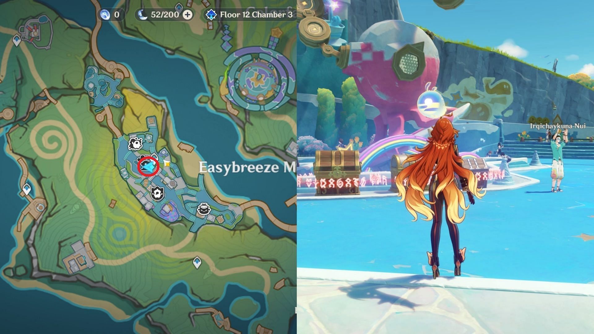 Asha puzzle location for the recipe (Image via HoYoverse)