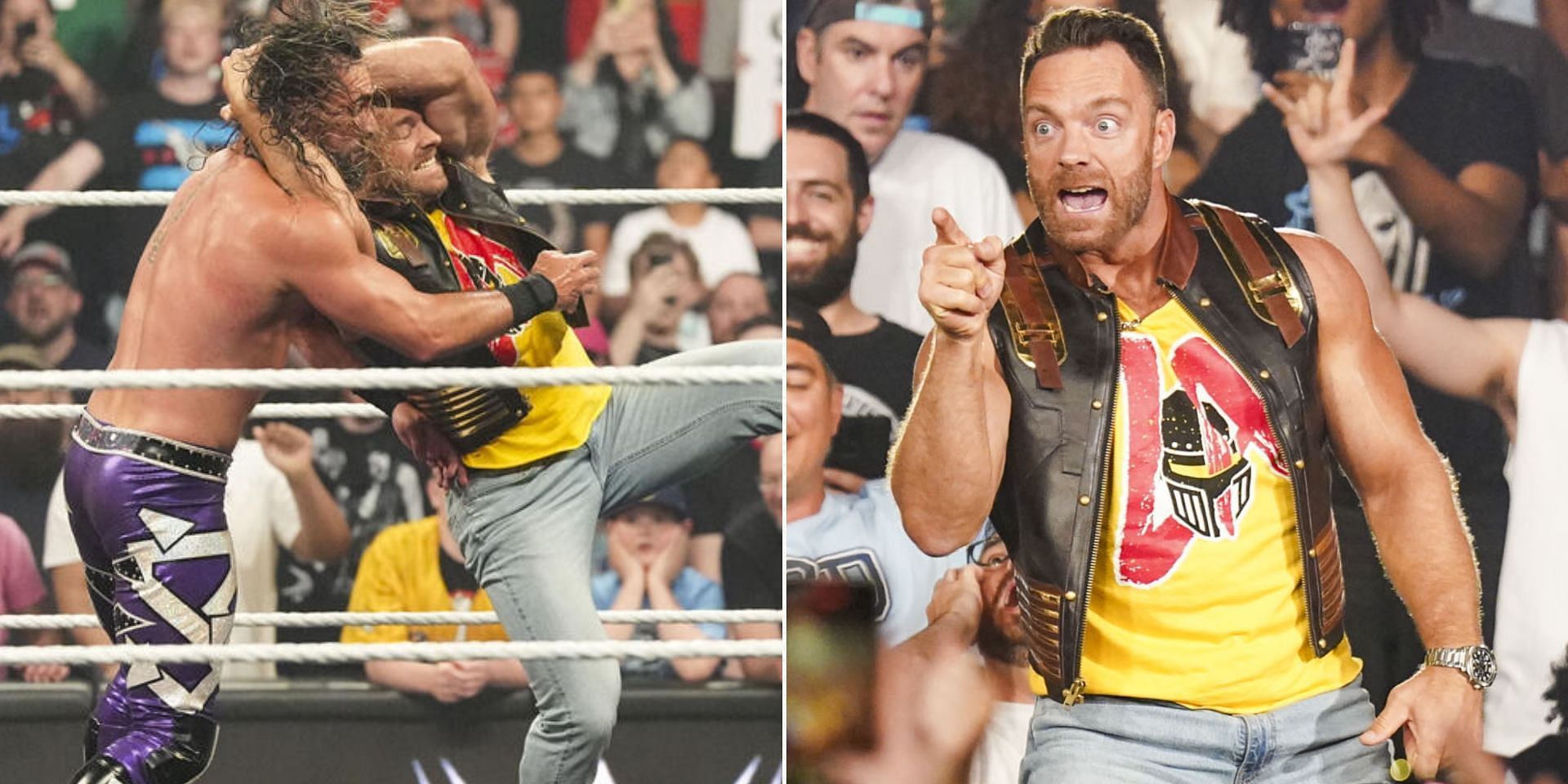 LA Knight blindsided Seth (Images via WWE.com)