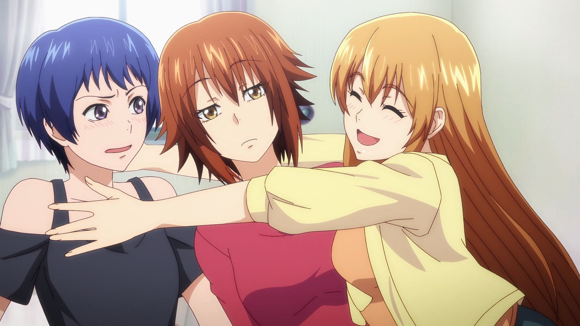 Aina, Chisa, and Nanaka as seen in Grand Blue season 2 episode 4 (Image via Zero-G, Liber)