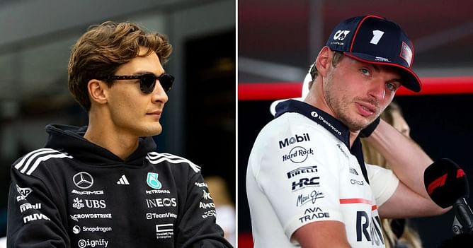 George Russell does not think “he’ll be going anywhere” amid several Max Verstappen rumors linking the Dutchman to Mercedes