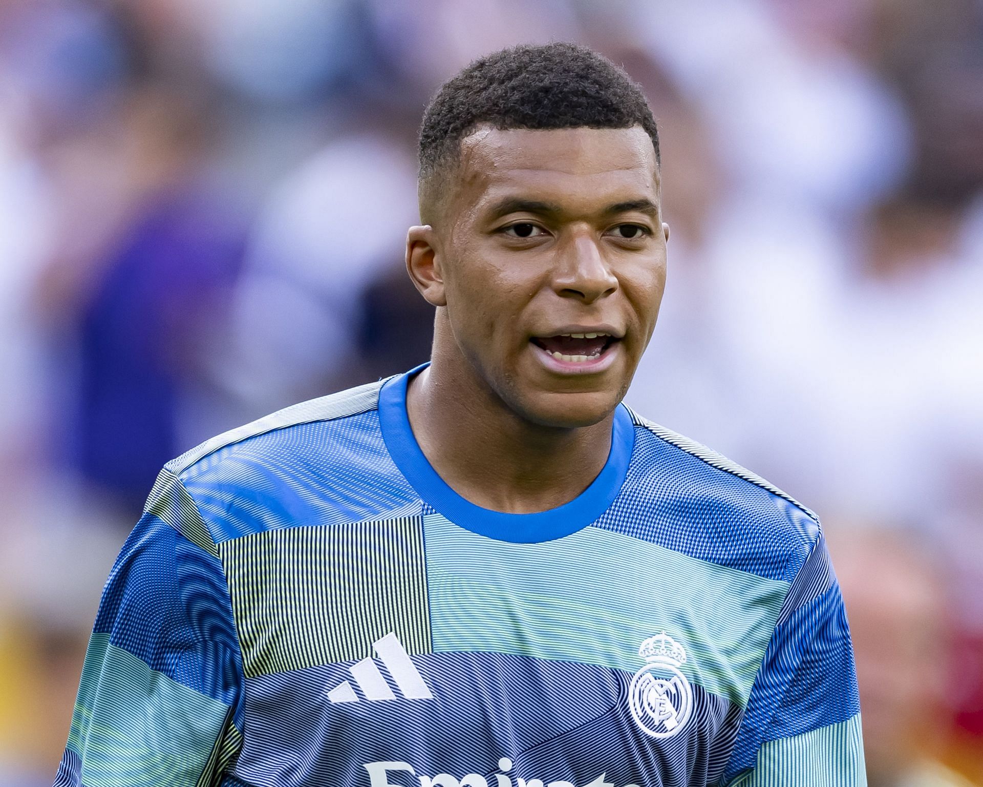Real Madrid striker Kylian Mbappe
