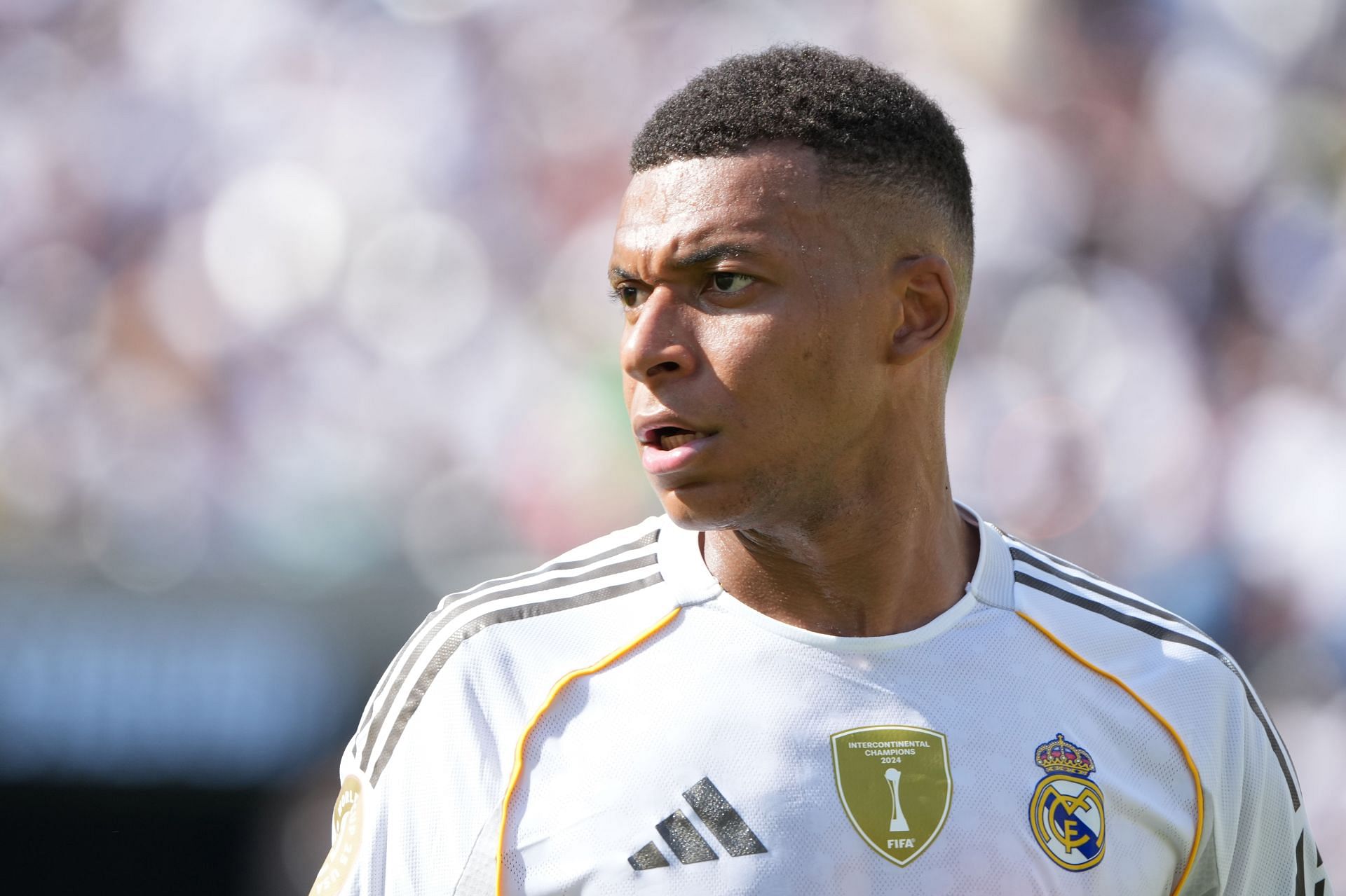 Real Madrid striker Kylian Mbappe