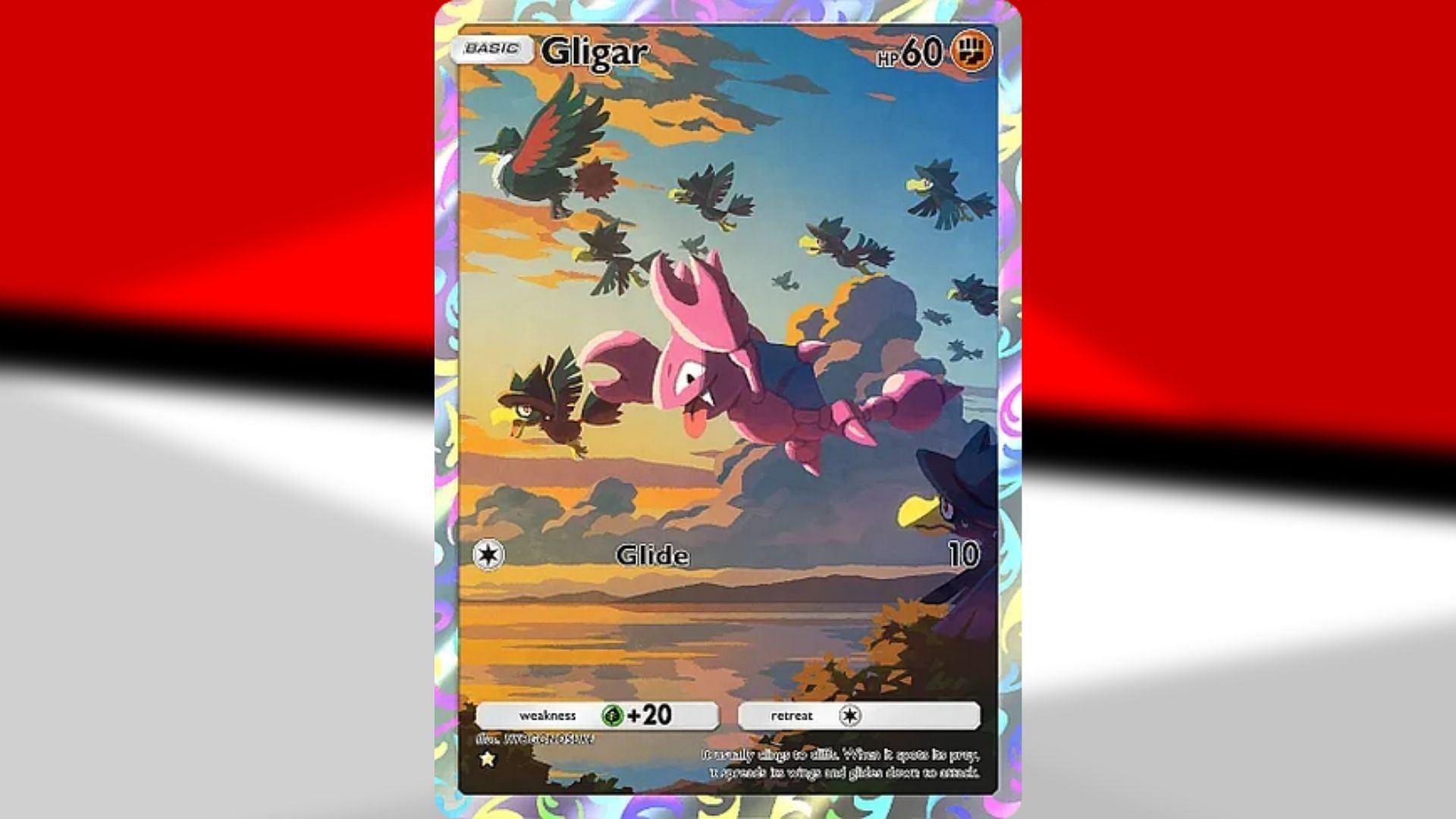 Gligar Full Art from Wisdom of Sea and Sky (Image via TPC)