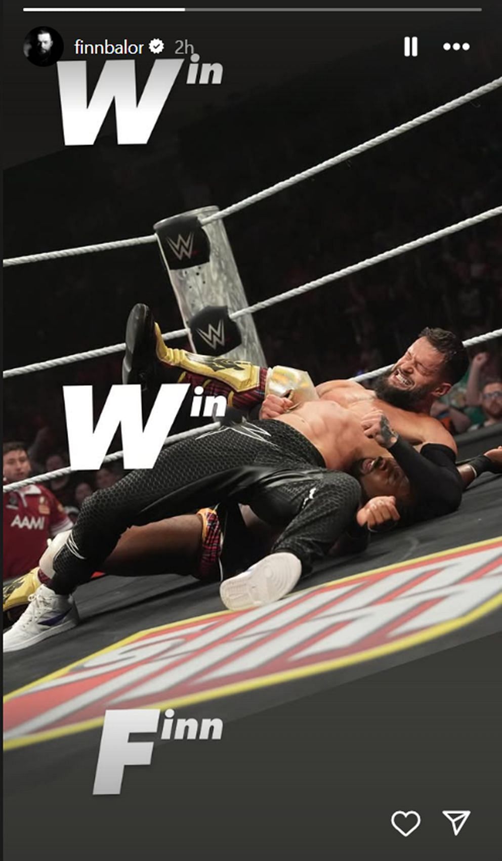 Finn Balor has a new name [Photo credit: Balor&#039;s Instagram story]