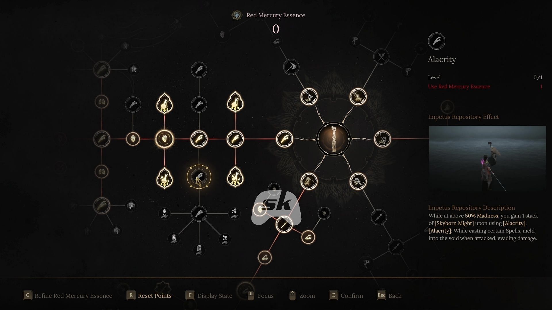 Alacrity in the list of best skills (Image via Sportskeeda Gaming || 505 Games)