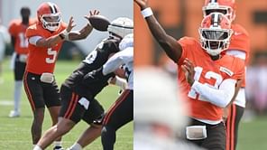 "Dillon Gabriel is not ready" - CFB fans react as Browns rookie struggles at training camp amid battle with Shedeur Sanders for QB1 spot