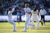 Ben Stokes celebrating with teammates after picking up a wicket on the final ball of Day Four - Source: Getty Images