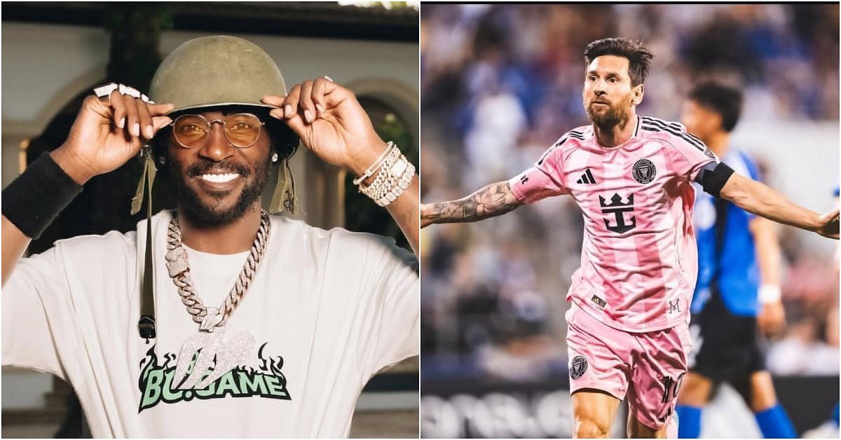 Antonio Brown (Credits: Brown and Messi IG) 