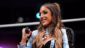 Britt Baker reacts after popular star references her during AEW Dynamite