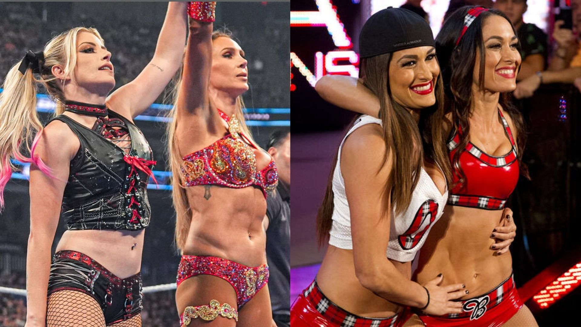 Alexa Bliss, Charlotte Flair, and The Bella Twins [Image Credits: wwe.com]