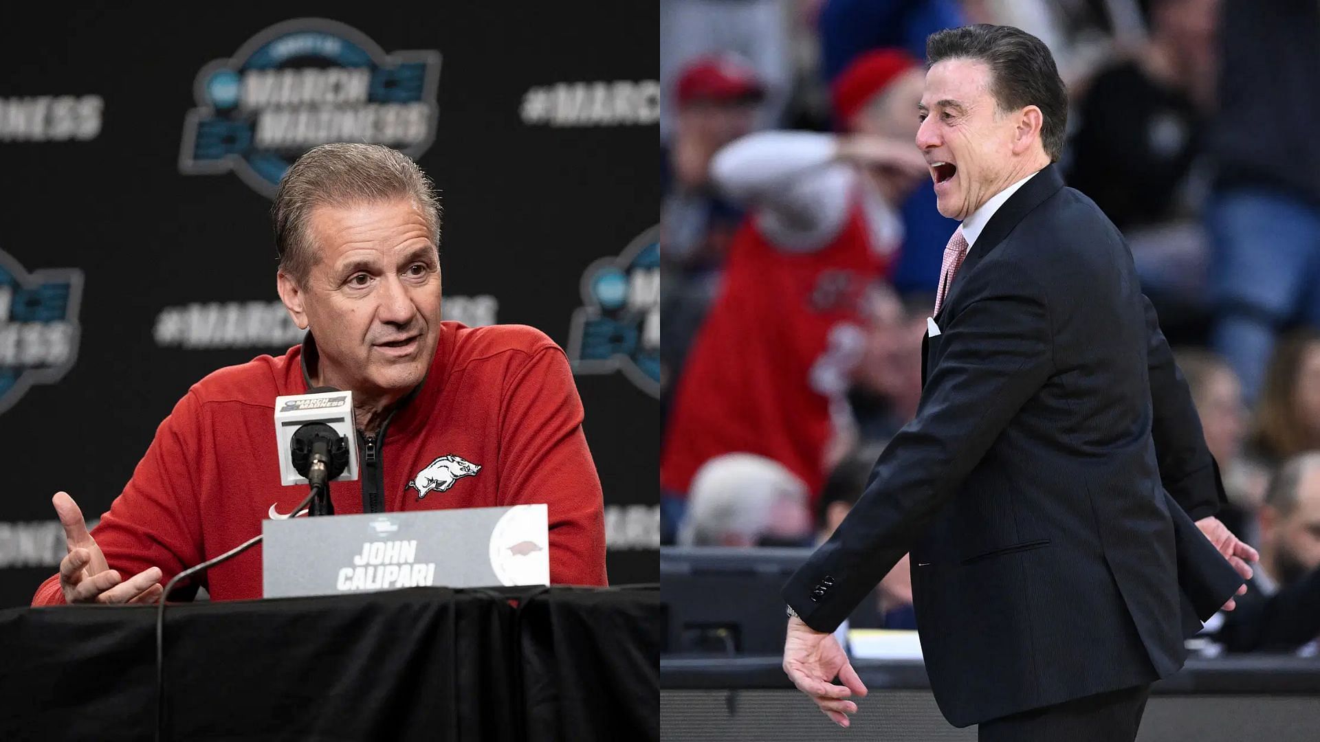 Arkansas coach John Calipari and St. John