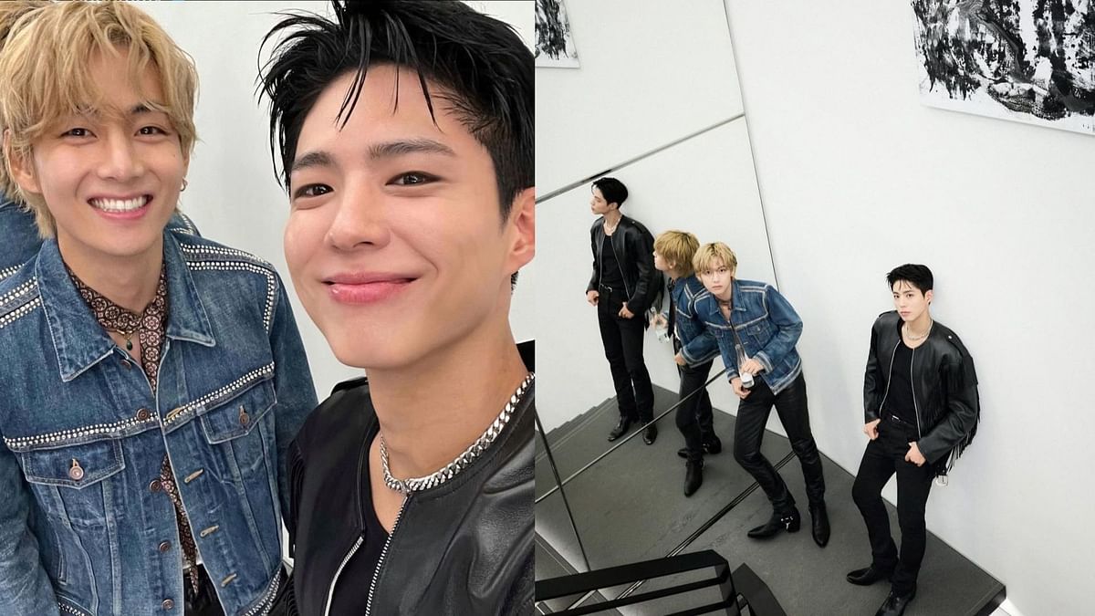 “He’s such a green flag” — Fans in awe as BTS’ Taehyung spotted holding hands with and guiding Park Bo-gum through crowd after Celine dinner in Paris