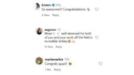 Instagram comments on Ashley Rodon's post (Source: Instagram @ashleyrodon)