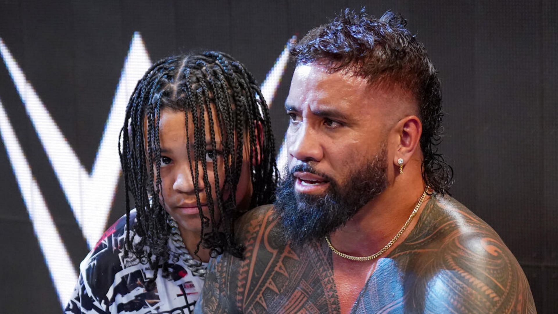 Jey Uso after he lost the World Heavyweight Championship! [Image credit: WWE.com]